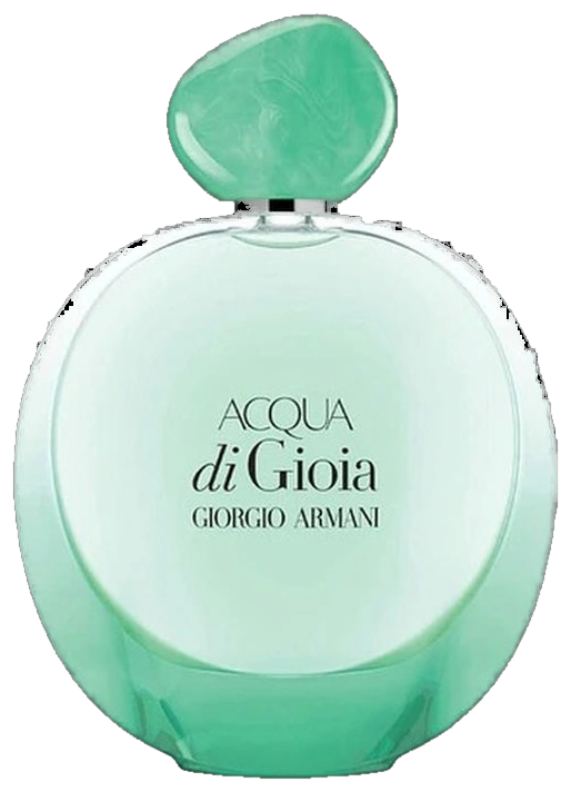 Frasco real de Giorgio Armani Acqua di Gioia EDP Intense, sin fondo