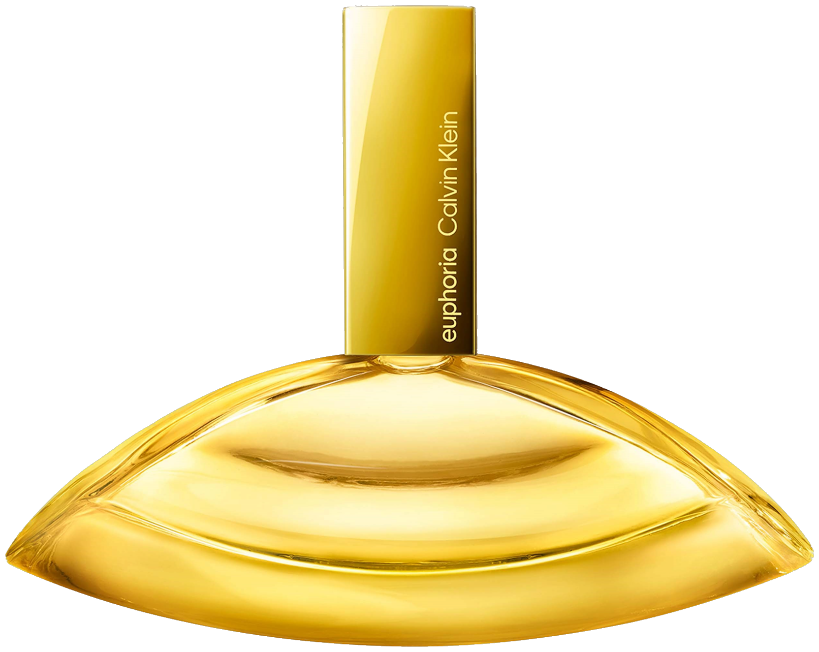 Frasco real de Calvin Klein Euphoria Solar Elixir, sin fondo