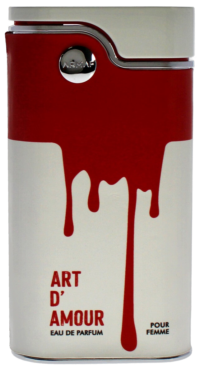 Frasco real de Armaf Art D'Amour, sin fondo
