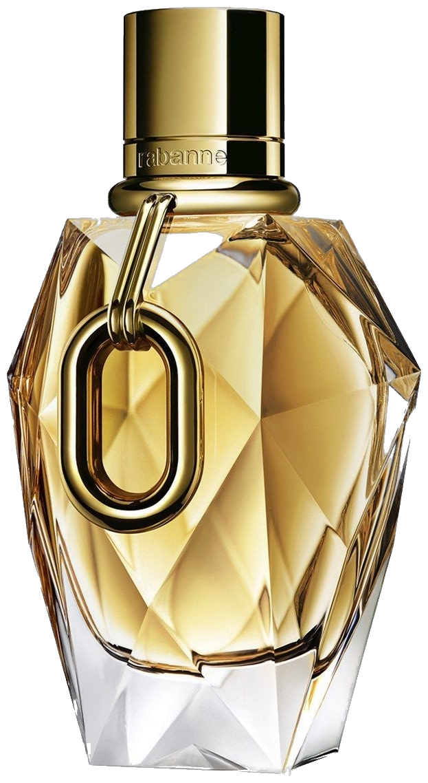 Frasco real de Paco Rabanne Million Gold for Her, sin fondo