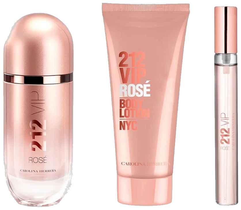 Frasco real de Ch 212 Vip Rose + ( ) EDP / bl -hb, sin fondo