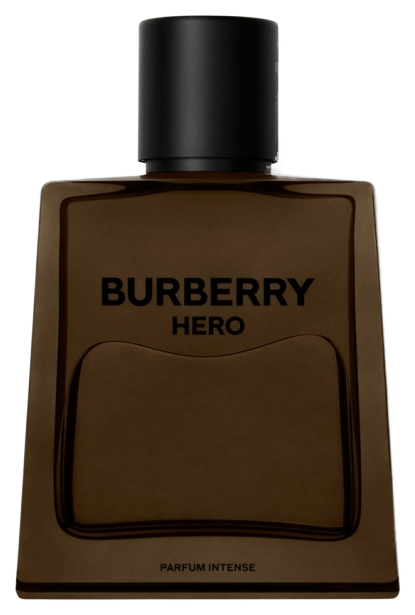 Frasco real de Burberry Hero Intense Parfum, sin fondo