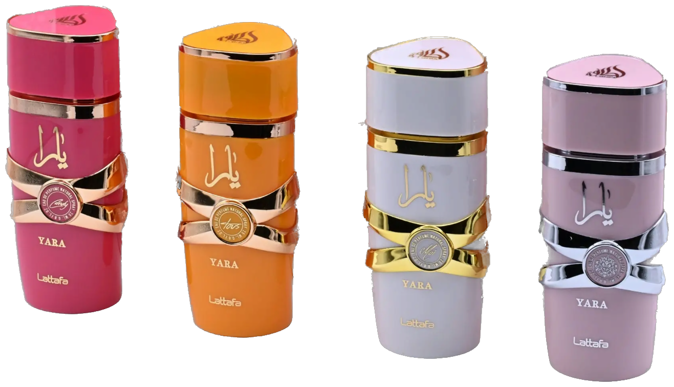 Frasco real de Lattafa My Yara/yara Moi/yara Tous/yara Candy EDP, sin fondo