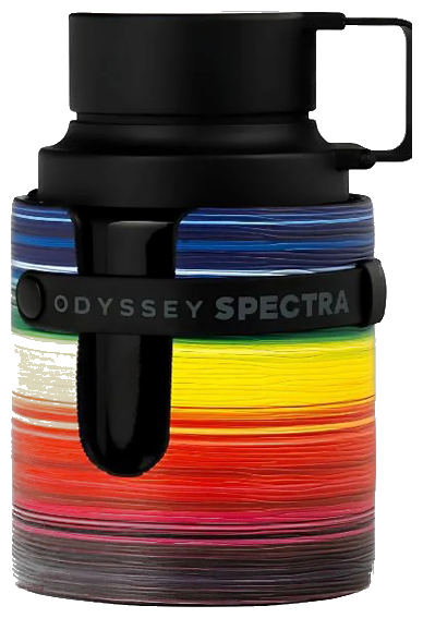 Frasco real de Armaf Odyssey Spectra Rainbow Edition, sin fondo