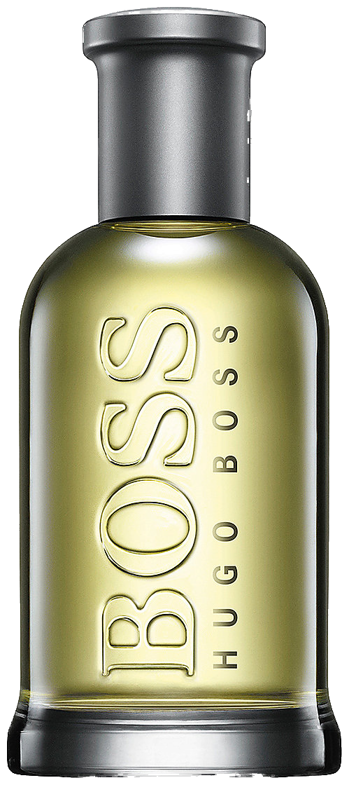 Frasco real de Hugo Boss Bottled, sin fondo