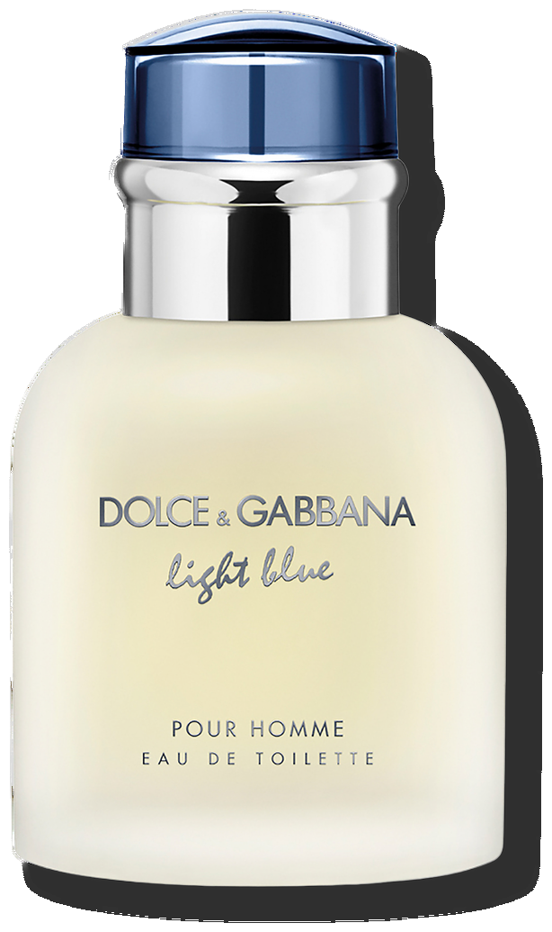 Frasco real de Dolce & Gabbana Light Blue Pour Homme, sin fondo