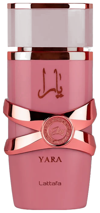 Frasco real de Lattafa Yara Elixir EDP, sin fondo