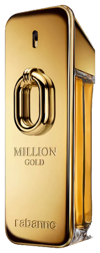 Frasco real de Paco Rabanne 1 Million Gold Intense, sin fondo