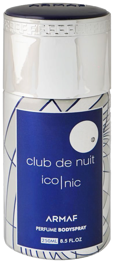 Frasco real de Armaf Cdn Club De Nuit Iconic All Over Spray, sin fondo