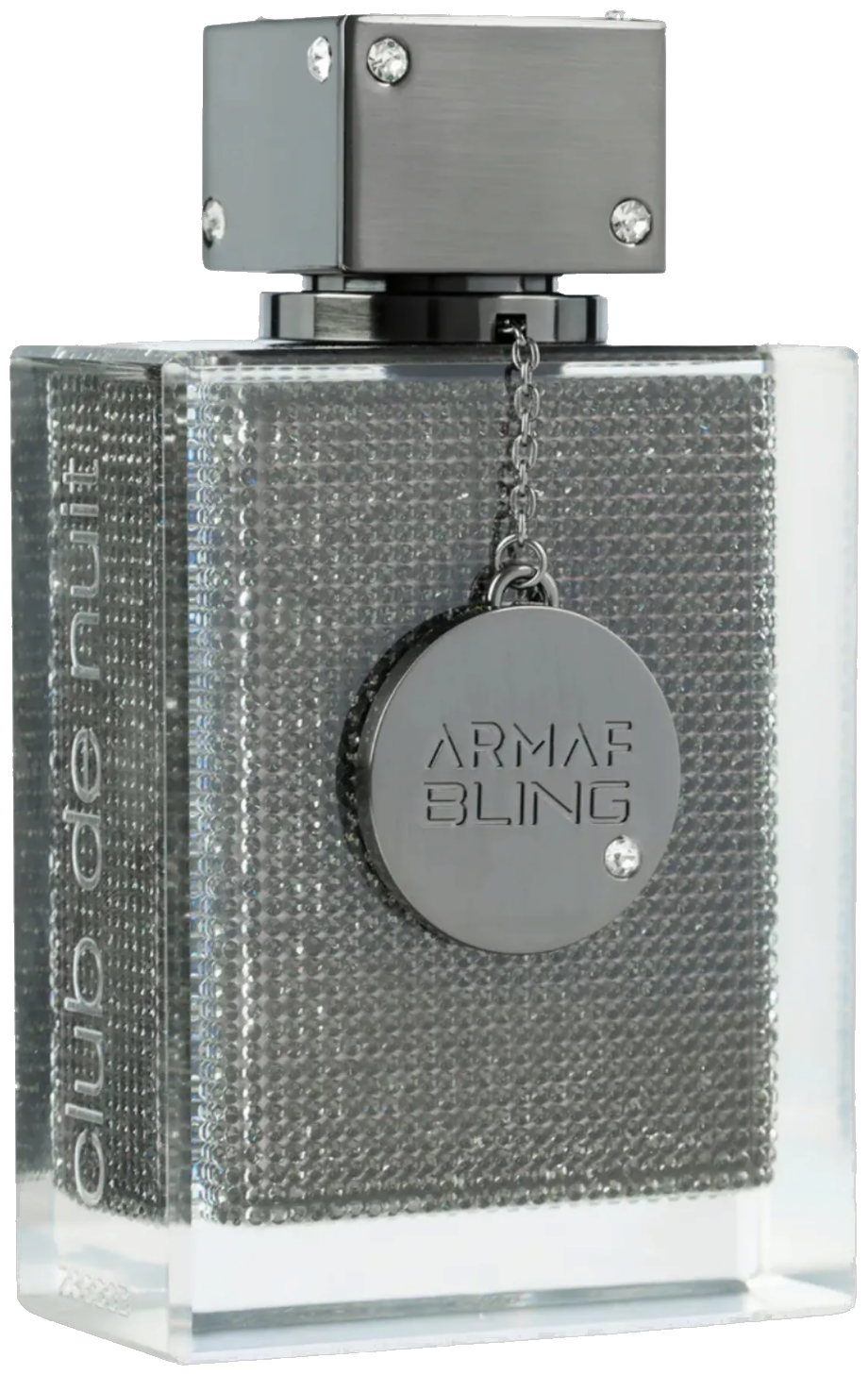 Frasco real de Armaf Club de Nuit Bling, sin fondo