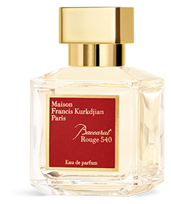 Frasco real de Maison Francis Kurkdjian Baccarat Rouge 540 Eau de Parfum, sin fondo