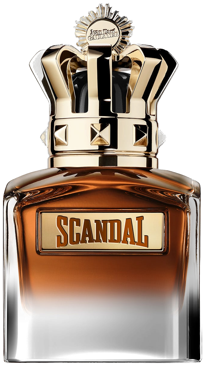 Frasco real de Jpg Scandal Elixir Parfum, sin fondo