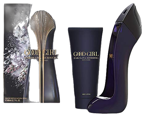 Frasco real de Ch Goodgirl EDP / Body Lotion -hb, sin fondo