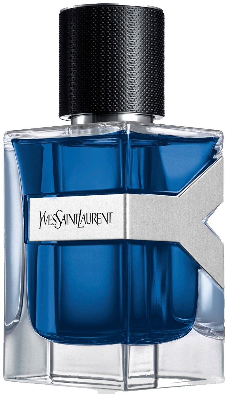 Frasco real de Yves Saint Laurent Y Iced Cologne Intense, sin fondo