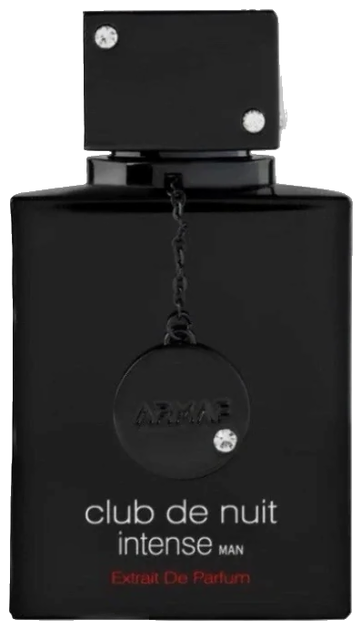 Frasco real de Armaf Club de Nuit Intense Extrait de Parfum, sin fondo