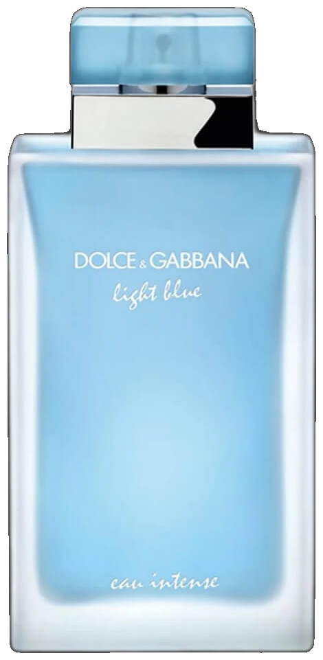 Frasco real de Dolce & Gabbana Light Blue Intense, sin fondo