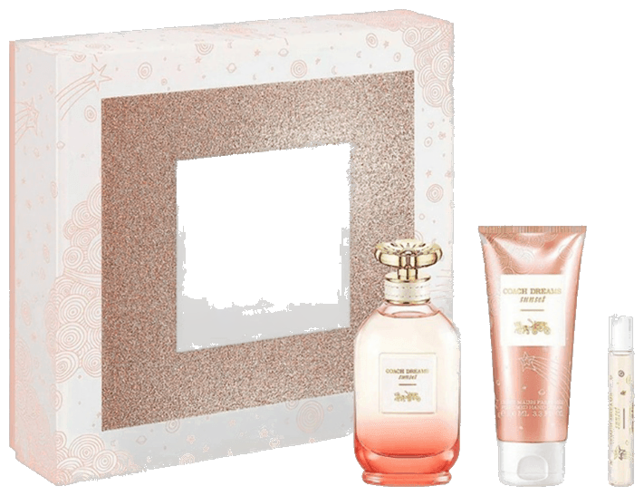 Frasco real de Coach Dream Sunset + Ml EDP + Bl, sin fondo