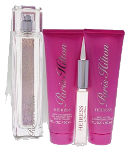 Frasco real de Paris Hilton Heiress / bl/ sg/ 4-pc, sin fondo