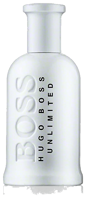 Frasco real de Hugo Boss Bottled Unlimited, sin fondo