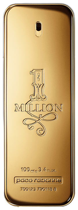 Frasco real de Paco 1Million EDT, sin fondo