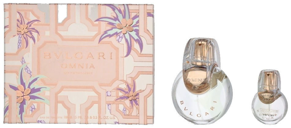 Frasco real de Bvlgari Omnia Crystalline + EDT, sin fondo