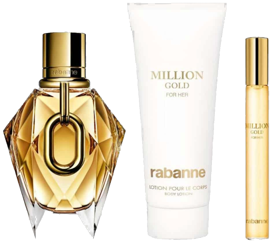 Frasco real de Paco Million Gold + EDP + bl -hb, sin fondo