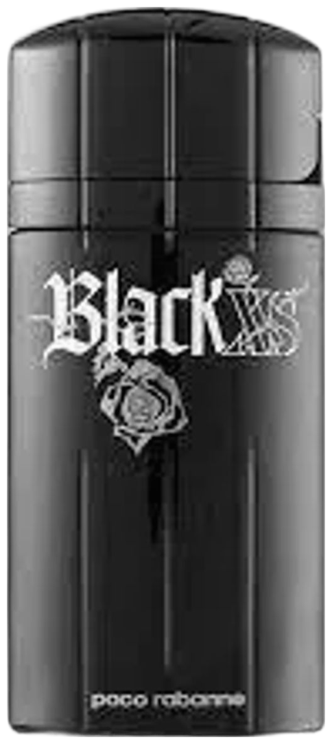 Frasco real de Paco Xs Black EDT, sin fondo