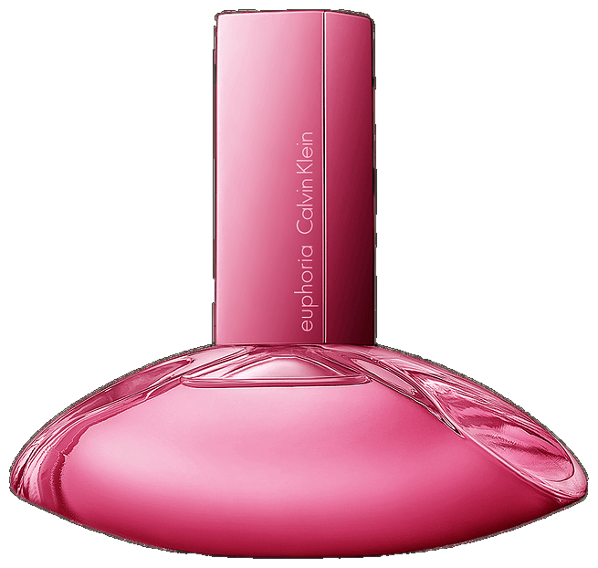 Frasco real de Calvin Klein Euphoria Magnetic Elixir Pink, sin fondo