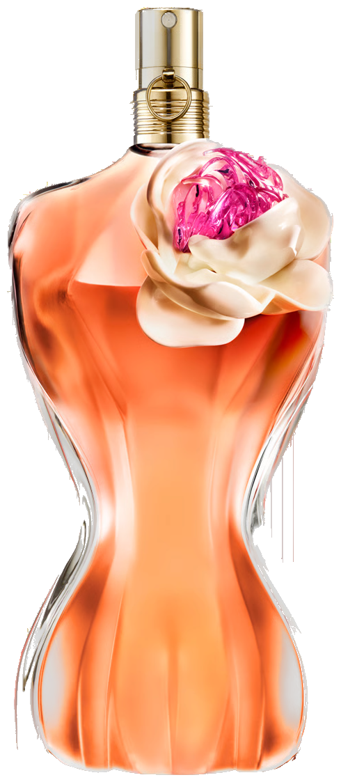 Frasco real de Jean Paul Gaultier La Belle Flower, sin fondo
