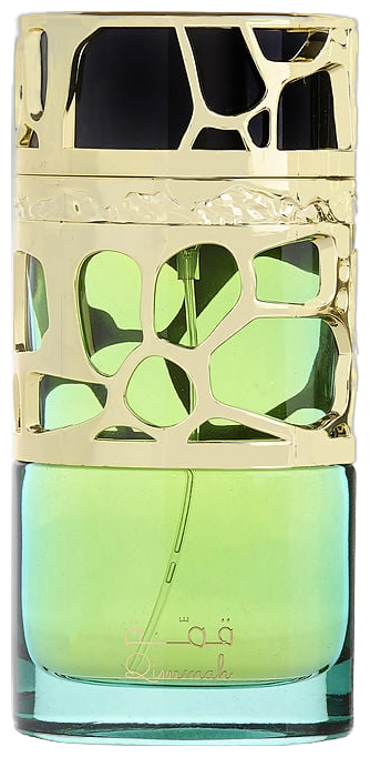 Frasco real de Lattafa Qimmah EDP, sin fondo