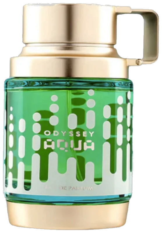 Frasco real de Armaf Odyssey Aqua, sin fondo