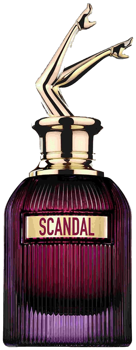 Frasco real de Jean Paul Gaultier Scandal Intense, sin fondo
