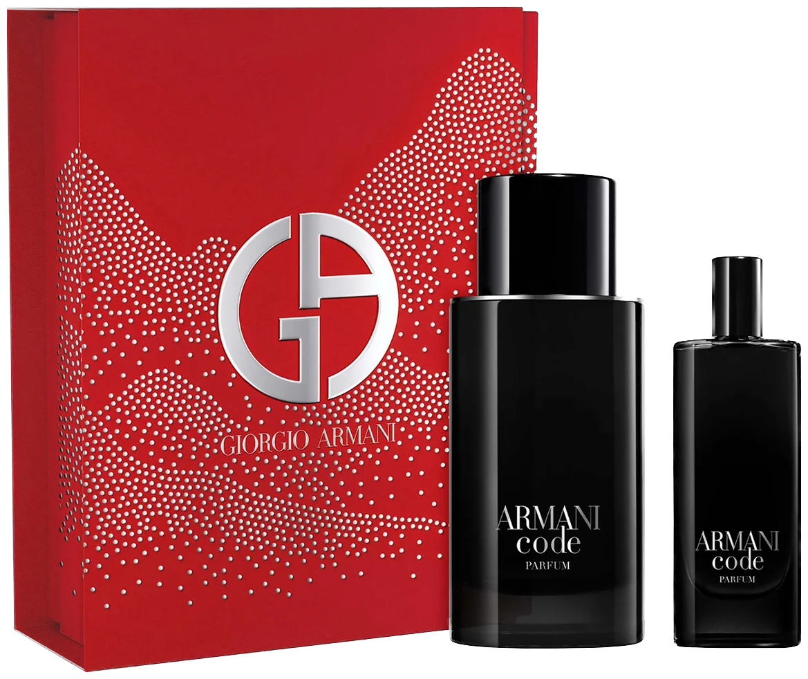 Frasco real de Ga Armani Code + Parfum, sin fondo