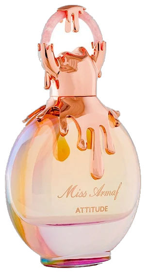 Frasco real de Armaf Miss Attitude, sin fondo