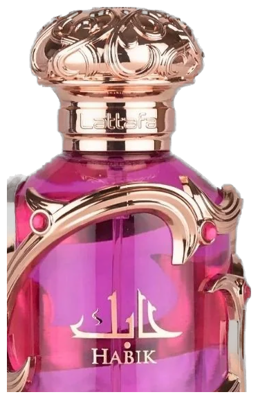 Frasco real de Lattafa Habik EDP, sin fondo