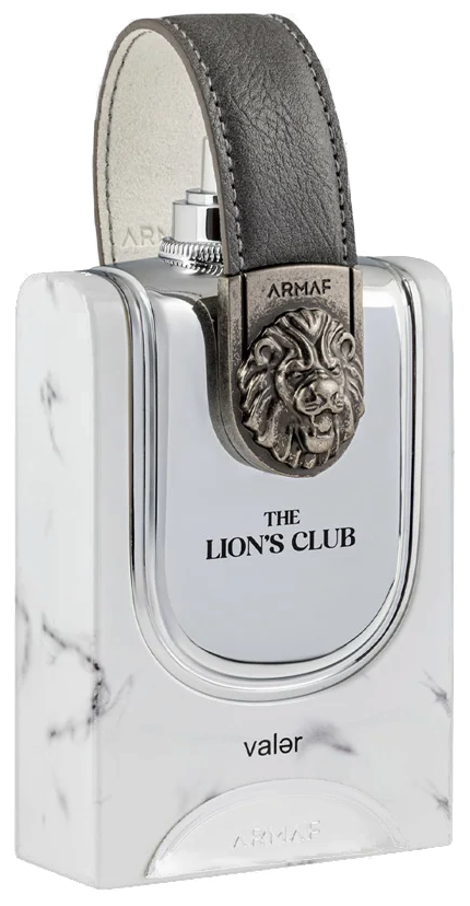 Frasco real de Armaf The Lion's Club Valer, sin fondo