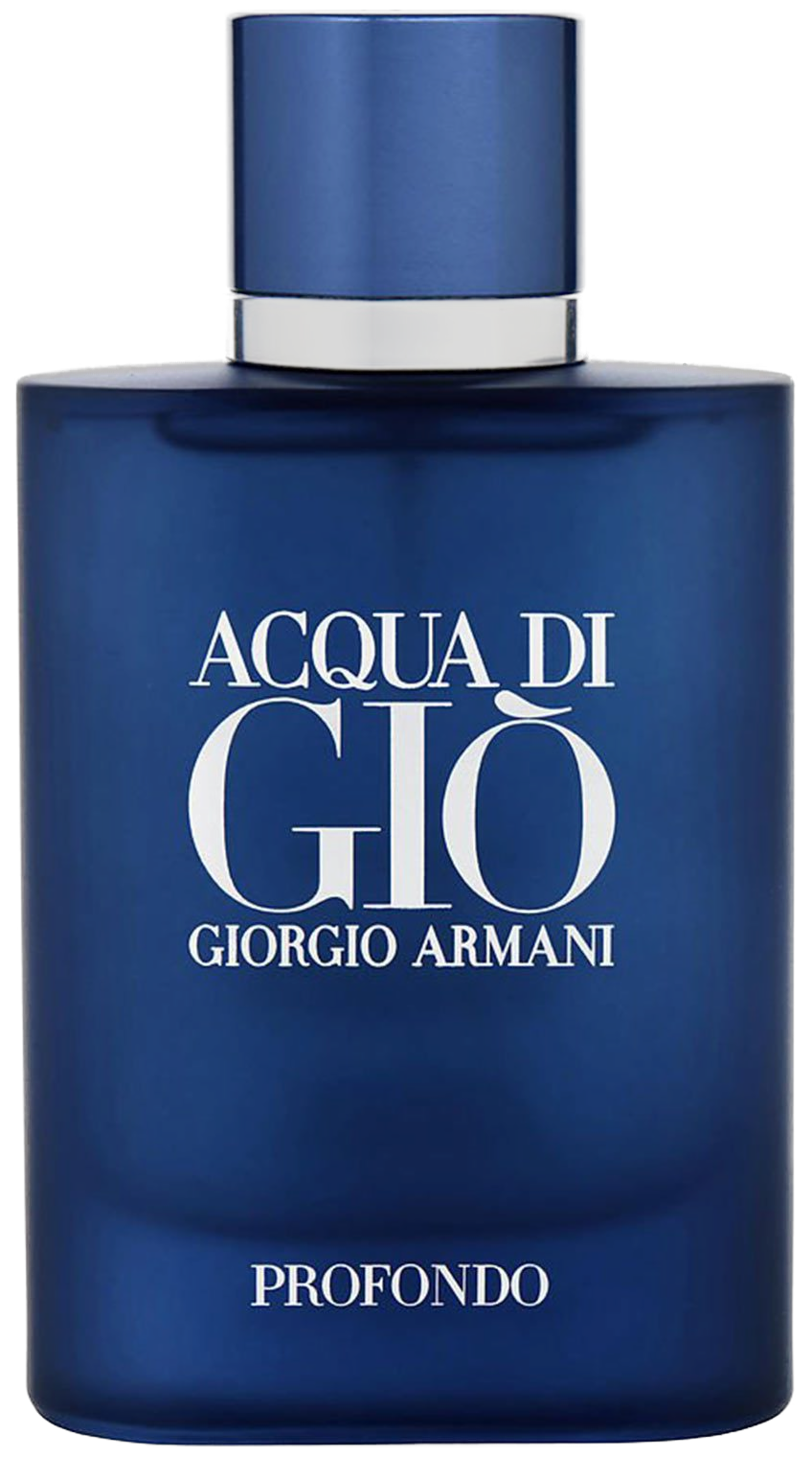 Frasco real de Giorgio Armani Acqua di Giò Profondo EDT, sin fondo