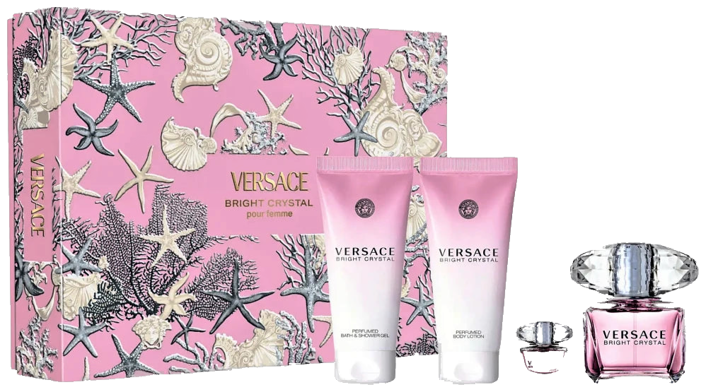 Frasco real de Versace Bright Crystal EDT + / bl/ sg, sin fondo