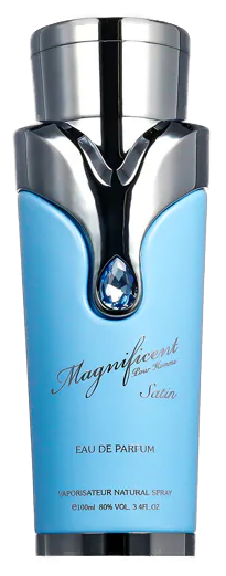 Frasco real de Armaf Magnificient Satin, sin fondo