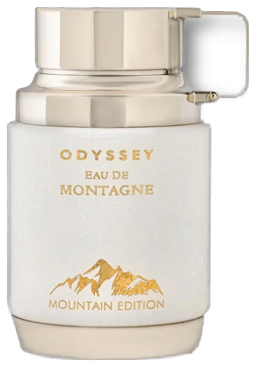 Frasco real de Armaf Odyssey Eau De Montagne Mountain Edition EDP, sin fondo